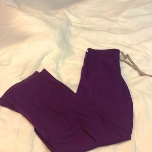 Purple scrub bottoms, size XS